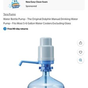 Dolphin water pump for 5 gallon bottles